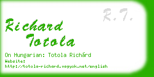 richard totola business card