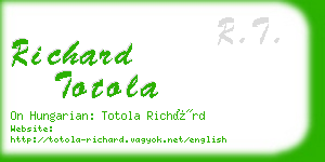 richard totola business card